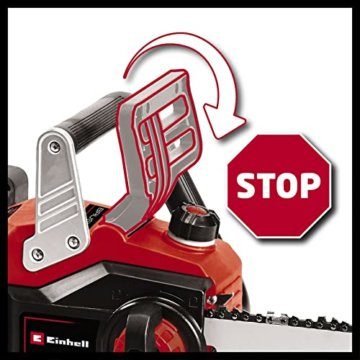 Einhell Akku-Kettensäge GP-LC 36/35 Li-Solo Power X-Change (Li-Ion, 36 V, 33 cm Schnittlänge, 15 m/s Schnittgeschwindigkeit, bürstenloser Elektromotor, ohne Akku und Ladegerät) - 9