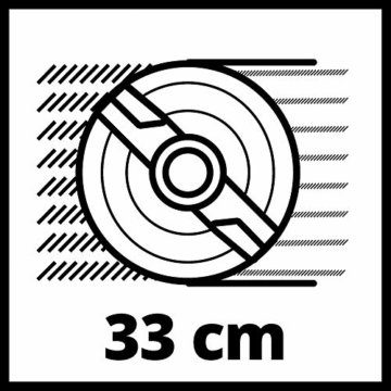 Einhell Akku-Rasenmäher GE-CM 18/33 Li Kit Power X-Change (18 V, 33 cm Schnittbreite, bis 200 m², Brushless, 30L Fangkorb, 25-65 mm Schnitthöhe, inkl. 4,0 Ah Akku + Ladegerät) - 15