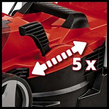 Einhell Akku-Rasenmäher GE-CM 18/33 Li Kit Power X-Change (18 V, 33 cm Schnittbreite, bis 200 m², Brushless, 30L Fangkorb, 25-65 mm Schnitthöhe, inkl. 4,0 Ah Akku + Ladegerät) - 6