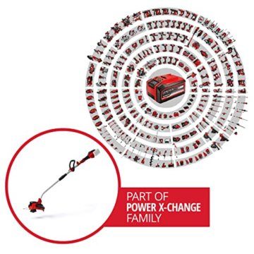 Einhell Akku-Rasentrimmer GE-CT 36/30 Li E - Solo Power X-Change (Lithium Ionen, 2x18 V, 9.000 U/min., elektr. Drehzahlregulierung, Fadenspule mit Tippautomatik, Flowerguard, ohne Akku und Ladegerät) - 2