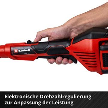 Einhell Akku-Rasentrimmer GE-CT 36/30 Li E - Solo Power X-Change (Lithium Ionen, 2x18 V, 9.000 U/min., elektr. Drehzahlregulierung, Fadenspule mit Tippautomatik, Flowerguard, ohne Akku und Ladegerät) - 7
