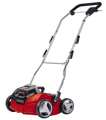 Einhell GE-SC 35/1 Li Solo Vertikutierer (2x18V, 35cm Arbeitsbr., bis 9mm Arbeitst., bürstenloser Elektromotor, Lieferung ohne Akkus & Ladegeräte) - 1