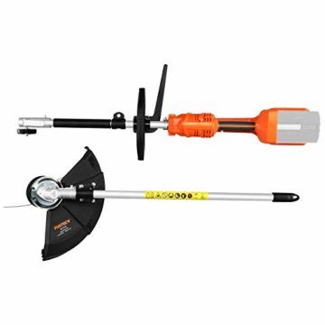 Fuxtec 40V Akku Motorsense EK700 Multitool Rasentrimmer Kombisystem – Lithium-Ionen Batterie – Freischneider mit Tragegurt, Schutzschild und Fadenspule - 8