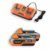 Fuxtec Akku Rasenmäher 40V (2x20V) E1RM20 inkl. 2x20V Li-Ion Batterie 2Ah & Doppel-Ladegerät – Schnittbreite 33cm, Variable Schnitthöhe - 9