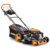 FUXTEC Benzin Rasenmäher FX-RM5196eS 4in1-6PS | 4-Takt Mäher mit Selbstantrieb & E-Start | 51cm Schnittbreite & Schnitthöhenverstellung - Inkl. 60L Grasfangkorb, Mulchfunktion & Seitenauswurf - 7