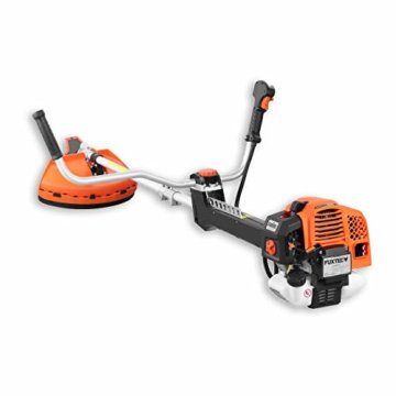 FUXTEC Profi Benzin Motorsense FX-PS162 – Profisense mit 62ccm, Faden und Komfort-Tragegurt – Rasentrimmer mit Antivibrationssystem – 2-Takt Freischneider Fadenspule - 2