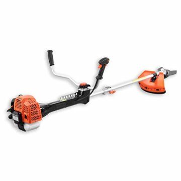 FUXTEC Profi Benzin Motorsense FX-PS162 – Profisense mit 62ccm, Faden und Komfort-Tragegurt – Rasentrimmer mit Antivibrationssystem – 2-Takt Freischneider Fadenspule - 3