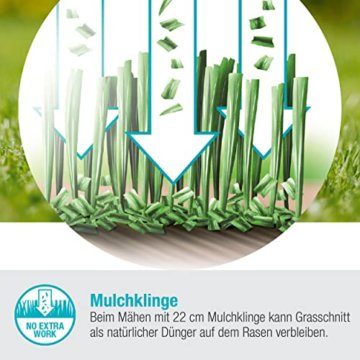 Gardena Akku-Rasenmäher HandyMower 22/18V P4A Ready-To-Use Set: Handrasenmäher, für Rasenflächen bis zu 50 m², Schnitthöhenverstellbar, inkl. 18V P4A Akku (14620-20) - 7