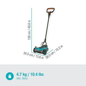 Gardena Akku-Rasenmäher HandyMower 22/18V P4A Ready-To-Use Set: Handrasenmäher, für Rasenflächen bis zu 50 m², Schnitthöhenverstellbar, inkl. 18V P4A Akku (14620-20) - 9
