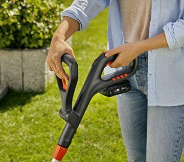 Gardena Akku-Trimmer ComfortCut 23/18V P4A Ready-To-Use Set: Rasentrimmer mit 230 mm Schnittkreis, Teleskopstiel und schwenkbarer Trimmerkopf, inkl. 18V P4A Akku (14701-20) - 3