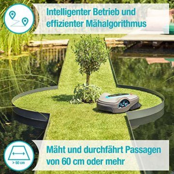 Gardena Mähroboter SILENO city 600 m²: Rasenroboter für bis zu 600 m² Rasenfläche, präzise Schnittergebnisse, Einstellungen und Setup über Gardena Bluetooth App, DE-Version (15010-20) - 4
