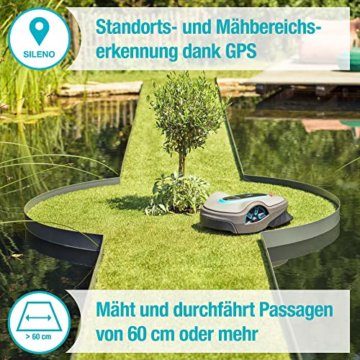 Gardena Mähroboter smart SILENO life 750 m² Set: Innovative LONA AI-Technologie, Steuerung per App, SensorControl, für Steigungen bis zu 35 Prozent, inkl. smart Gateway, DE-Version (19701-60) - 4