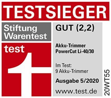 Gardena Set PowerCut Li-40/30 Akku-Trimmer: Rasentrimmer mit 300 mm Schnittkreis, langlebiger Schneidfaden, hohe Akkulaufzeit, integr. Pflanzenschutzbügel, teilbarer Stiel, Akku & Ladegerät (9827-20) - 11