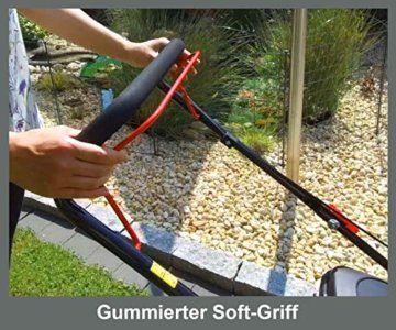 Grizzly Tools Benzin Rasenmäher mit Briggs & Stratton 125 cc 4-Takt Motor - 6 Fach Höhenverstellung - 42 cm Schnittbreite - Reinigungsanschluss - 45l Fangkorb mit Hardtop - Black Edition - 5