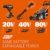 Rasentrimmer und Freischneider mit 40 V Max. (2 x 20 V) Worx | WG186E.92 | PowerShare |Keine Batterie oder Ladegerät | Möglichkeit zum Anbringen von Kettensägen und Bürstenzubehör - 8