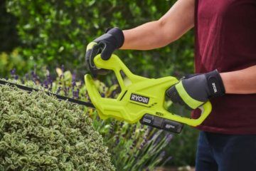 RYOBI 18 V ONE+ Akku-Heckenschere RY18HT40A-115 (Messerlänge 40 cm, Schnittstärke 16 mm, diamantgeschliffene Klingen, inkl. 1 x Messerschutzhülle, 1 x 1,5Ah Akku & Ladegerät im Karton) - 8
