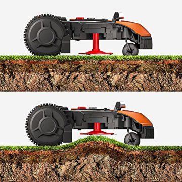 WORX Landroid PLUS WR167E Mähroboter für Gärten bis 700 qm mit WLAN, Bluetooth und schwimmendem Mähdeck - 6