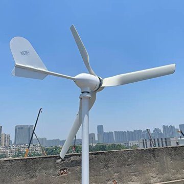 1000W Windkraftanlage 12V 24V 48V Windturbine Generator mit Hybrid Controller für den Heimgebrauch hohe Effizienz (24V mit Controller) - 4