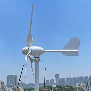 1000W Windkraftanlage 12V 24V 48V Windturbine Generator mit Hybrid Controller für den Heimgebrauch hohe Effizienz (24V mit Controller) - 7