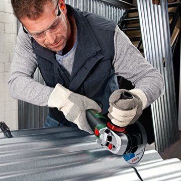 Bosch Akku-Kompakt-Winkelschleifer AdvancedGrind 18V-80 (Ohne Akku; 18 Volt System; zum Schleifen, Trennen und Bürsten in verschiedenen Materialien; im Karton) - 4