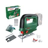 Bosch Akku Stichsäge UniversalSaw 18V-100 (ohne Akku, 18 Volt System, 15 tlg. Stichsägeblatt-Set, im Karton) – Amazon Edition – Testnote: sehr gut (Magazin: selbst ist der Mann) - 1
