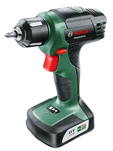Bosch Akkuschrauber EasyDrill 12 (Akku, Ladegerät, Schrauberbit, Softcase (12 V, 1,5 Ah, 20 mm Bohr-Ø in Holz)) - 1