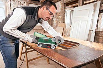 Bosch Bandschleifer PBS 75 AE Set (750 W, Bandgeschwindigkeit 200-350 m/min, Schleiffläche 165x76 mm, im Koffer) - 5