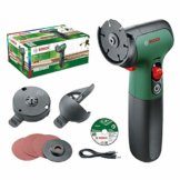 Bosch - EasyCut&Grind Akku-Multifunktionswerkzeug (7,2V 2,0Ah; 2 Trennscheiben, 1 Schleifteller,3x Schleifmittel,1 Transportschutz mit Inbusschlüssel,1 Adapter,1 USB-C-Kabel)50 mm Scheibendurchmesser - 1