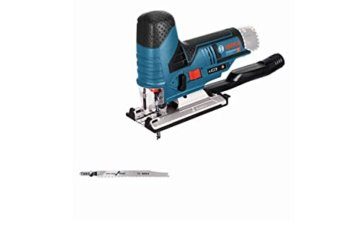 Bosch Professional 12V System Akku Stichsäge GST 12V-70 (2x Sägeblatt, Gleitschuh, Spanreißschutz, Schnitttiefe in Holz: 70 mm, ohne Akkus und Ladegerät, im Karton) - 1