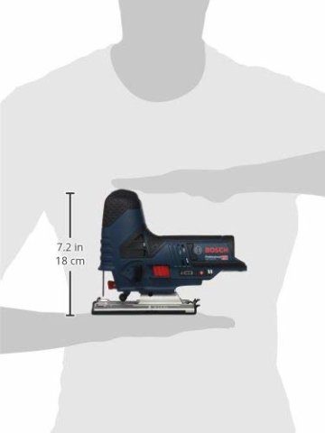Bosch Professional 12V System Akku Stichsäge GST 12V-70 (2x Sägeblatt, Gleitschuh, Spanreißschutz, Schnitttiefe in Holz: 70 mm, ohne Akkus und Ladegerät, im Karton) - 7