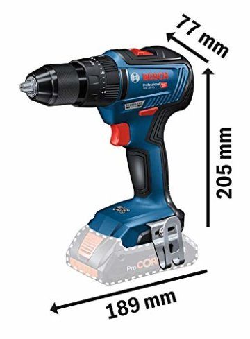 Bosch Professional 18V System Akku-Schlagbohrschrauber GSB 18V-55 (Dremoment 55 Nm, ohne Akkus und Ladegerät, im Karton) - 3