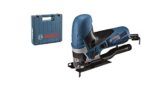 Bosch Professional Stichsäge GST 90 E (650 Watt, 1x Sägeblatt, Absaug-Set, Spanreißschutz, Schnitttiefe in Holz: 90 mm, im Koffer) - 1