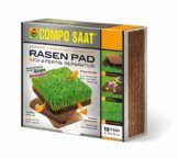 COMPO SAAT Rasen Pad®, innovative Rasenreparatur - auslegen, gießen, fertig! 10 Pads - 1