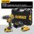 DeWalt Akku-Bohrschrauber / Akkuschrauber (18V, 2.0 Ah, bürstenlos, mit Zwei-Gang-Vollmetallgetriebe, 15 Drehmomentstufen, inkl. zwei XR Akkus, System-Schnellladegerät und Tstak-Box), DCD791D2 - 2