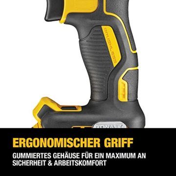 DeWalt Akku-Bohrschrauber / Akkuschrauber (18V, 2.0 Ah, bürstenlos, mit Zwei-Gang-Vollmetallgetriebe, 15 Drehmomentstufen, inkl. zwei XR Akkus, System-Schnellladegerät und Tstak-Box), DCD791D2 - 7