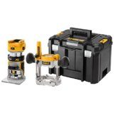 Dewalt Akku-Kombifräse (Ober- und Kantenfräse), DCW604NT (mit 2 Parallelanschlag, 2x Absaugvorrichtungen, Zubehör, Montagewerkzeug, Tstak Box VI, Lieferung ohne Akku und Ladegerät) - 1