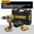 DeWalt Akku-Schlagbohrschrauber/ Akkuschrauber (18 Volt, 15-stufiges Drehmomentmodul, 13 mm Schnellspann-Bohrfutter, LED-Arbeitslicht, inklusive Zubehör) DCD796D2 - 2