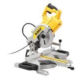 DeWalt Paneelsäge/ Kreissäge (1800 Watt, verschiebbarer Werkstückanschlag, XPS-Schnittlinienanzeige, Posaunenauszug mit SKF Gleit- und Kugellagern, Spindelarretierung) DWS777 - 1
