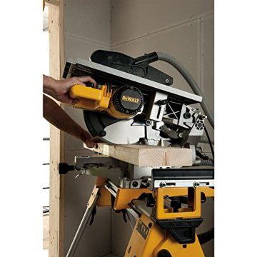 DeWalt Tisch-, Kapp- und Gehrungssäge/ Kombisäge (1,600 Watt, 305 mm Sägeblatt-ø, für den Langzeiteinsatz geeignet, Staubabsaugung, höhenverstellbar, inkl. Zubehör) D27113 - 6
