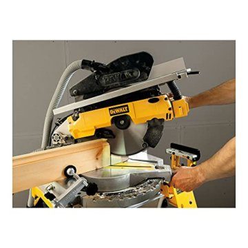 DeWalt Tisch-, Kapp- und Gehrungssäge/ Kombisäge (1,600 Watt, 305 mm Sägeblatt-ø, für den Langzeiteinsatz geeignet, Staubabsaugung, höhenverstellbar, inkl. Zubehör) D27113 - 8