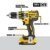 DEWALT - XR 18V Li-Ion 2Ah bürstenloser Schlagschrauber-Bohrer - DCD795D2-QW - Akku-Bohrmaschine mit Koffer, 2 Akkus/Ladegerät - 2 Geschwindigkeiten (0-600/2000 U/min) - 13 mm Chuck - 360 W - 2