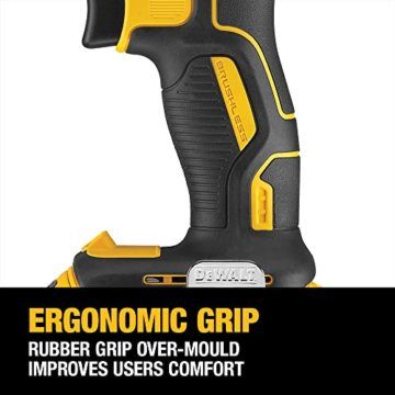 DEWALT - XR 18V Li-Ion 2Ah bürstenloser Schlagschrauber-Bohrer - DCD795D2-QW - Akku-Bohrmaschine mit Koffer, 2 Akkus/Ladegerät - 2 Geschwindigkeiten (0-600/2000 U/min) - 13 mm Chuck - 360 W - 4