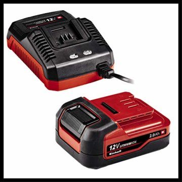 Einhell Akku-Bohrschrauber TE-CD 12/1 Li (Li-Ion, 12 V, 2-Gang-Getriebe, Drehzahl-Elektronik, LED-Beleuchtung, robustes Metallgetriebe, inkl. 45-Min.-Ladegerät + 2,0 Ah-Akku) - 4