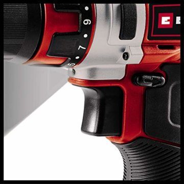 Einhell Akku-Bohrschrauber TE-CD 12/1 Li (Li-Ion, 12 V, 2-Gang-Getriebe, Drehzahl-Elektronik, LED-Beleuchtung, robustes Metallgetriebe, inkl. 45-Min.-Ladegerät + 2,0 Ah-Akku) - 6