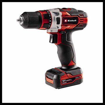 Einhell Akku-Bohrschrauber TE-CD 12/1 Li (Li-Ion, 12 V, 2-Gang-Getriebe, Drehzahl-Elektronik, LED-Beleuchtung, robustes Metallgetriebe, inkl. 45-Min.-Ladegerät + 2,0 Ah-Akku) - 8