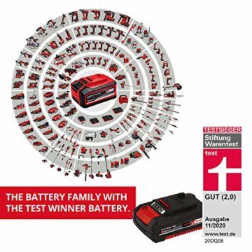 Einhell Akku-Handkreissäge TE-CS 18/150 Li-Solo Power X-Change (18 V, Li-Ion, Ø150 x Ø10 mm Sägeblatt, Schnitttiefe + Neigungswinkel werkzeuglos einstellbar, LEDs, ohne Akku und Ladegerät) - 2