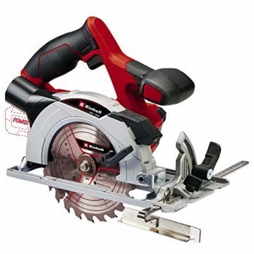Einhell Akku-Handkreissäge TE-CS 18/150 Li-Solo Power X-Change (18 V, Li-Ion, Ø150 x Ø10 mm Sägeblatt, Schnitttiefe + Neigungswinkel werkzeuglos einstellbar, LEDs, ohne Akku und Ladegerät) - 1
