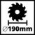 Einhell Akku-Handkreissäge TE-CS 18/190 Li BL- Solo Power X-Change (Li-Ion, 18 V, Ø190x20 mm Sägeblatt, max. 65 mm Schnitttiefe, werkzeuglose Einstellung, ohne Akku und Ladegerät) Schwarz/Rot - 11