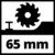 Einhell Akku-Handkreissäge TE-CS 18/190 Li BL- Solo Power X-Change (Li-Ion, 18 V, Ø190x20 mm Sägeblatt, max. 65 mm Schnitttiefe, werkzeuglose Einstellung, ohne Akku und Ladegerät) Schwarz/Rot - 12