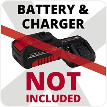 Einhell Akku-Handkreissäge TE-CS 18/190 Li BL- Solo Power X-Change (Li-Ion, 18 V, Ø190x20 mm Sägeblatt, max. 65 mm Schnitttiefe, werkzeuglose Einstellung, ohne Akku und Ladegerät) Schwarz/Rot - 4